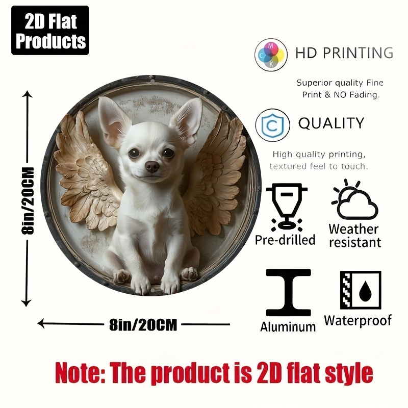 2D Flat, 1pc, Chihuahua Theme, - Home Bar And Coffee บทวิจารณ์และราคา