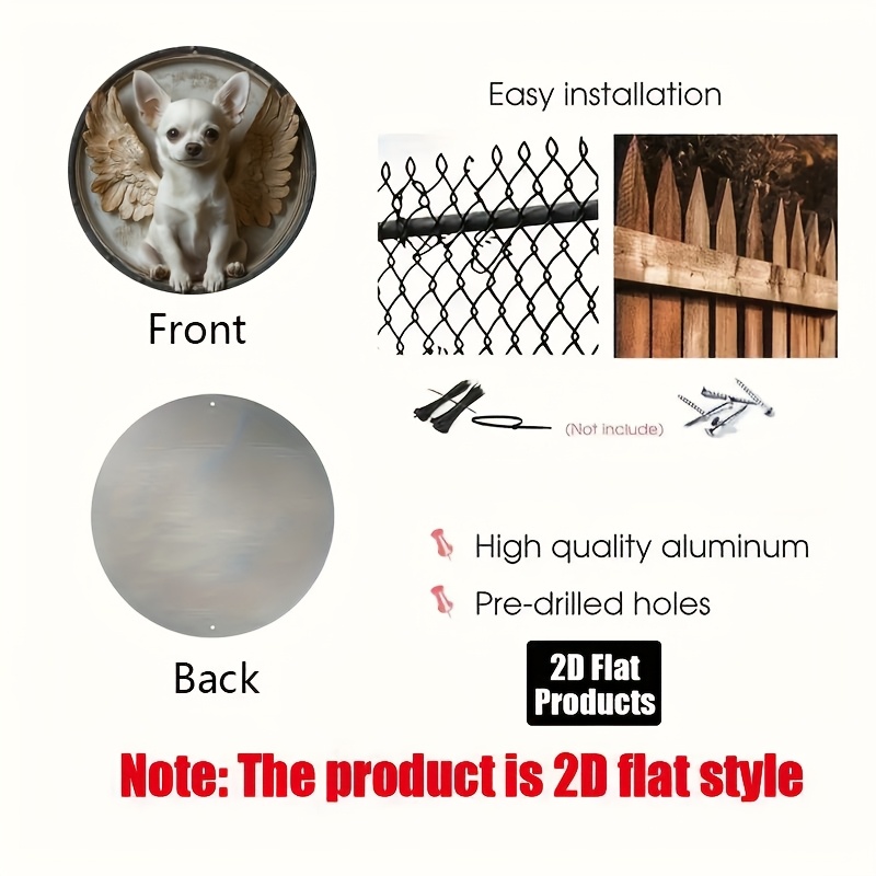 2D Flat, 1pc, Chihuahua Theme, - Home Bar And Coffee บทวิจารณ์และราคา