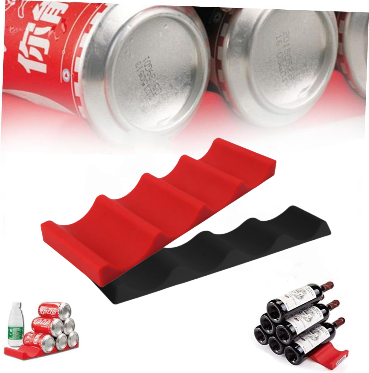 Bottle Stacker Rack Silicone F - Home Bar Stand บทวิจารณ์และราคา