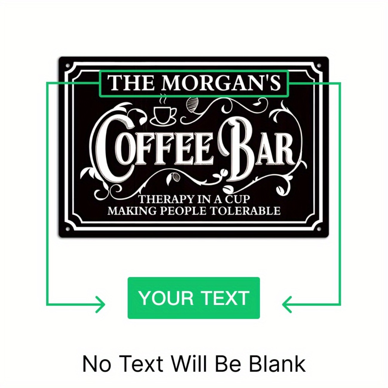 1pc Personalized The Morgan's  - Home Bar And Coffee บทวิจารณ์และราคา