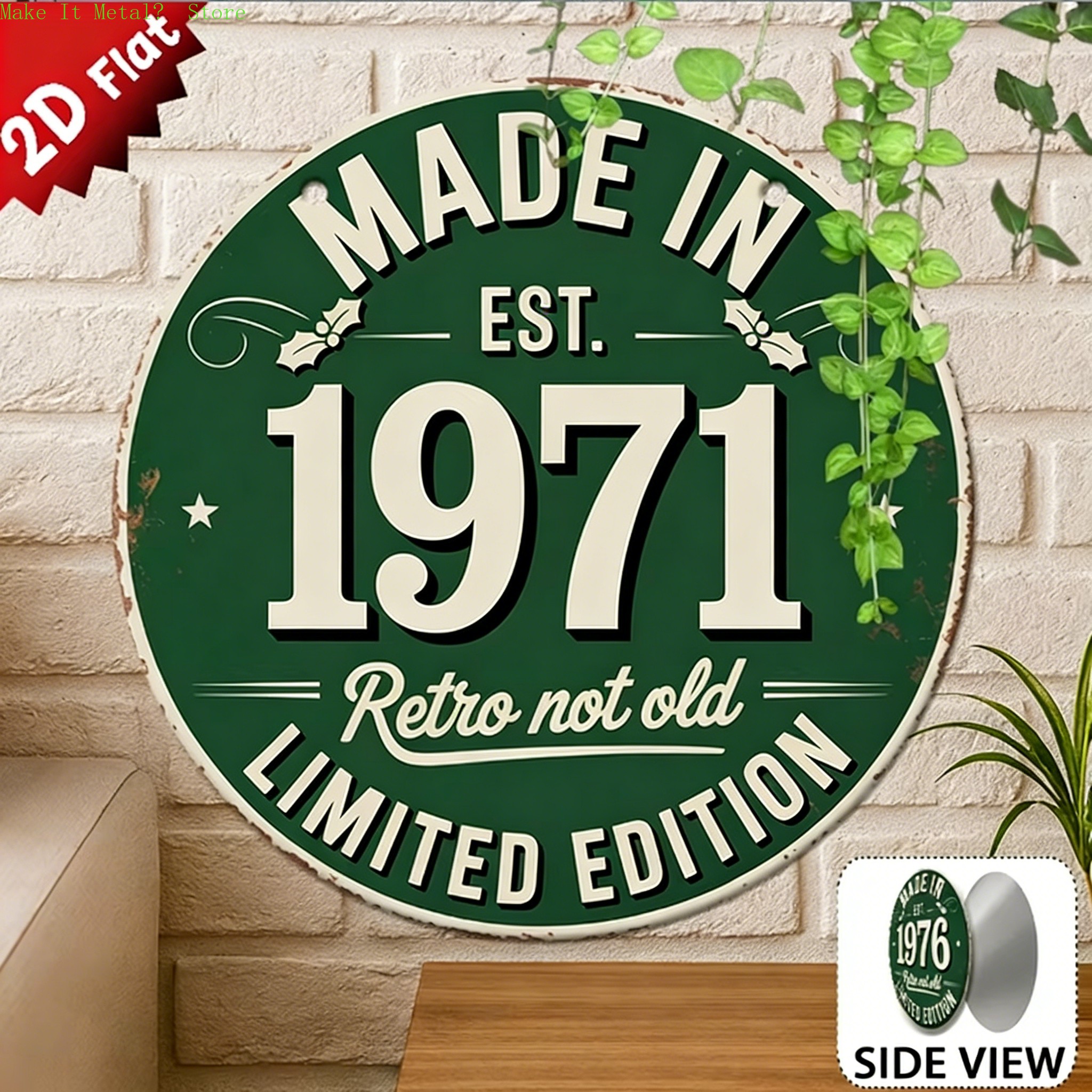 Made in 1976 Retro Not Old 2D  - Home Bar Cafe บทวิจารณ์และราคา