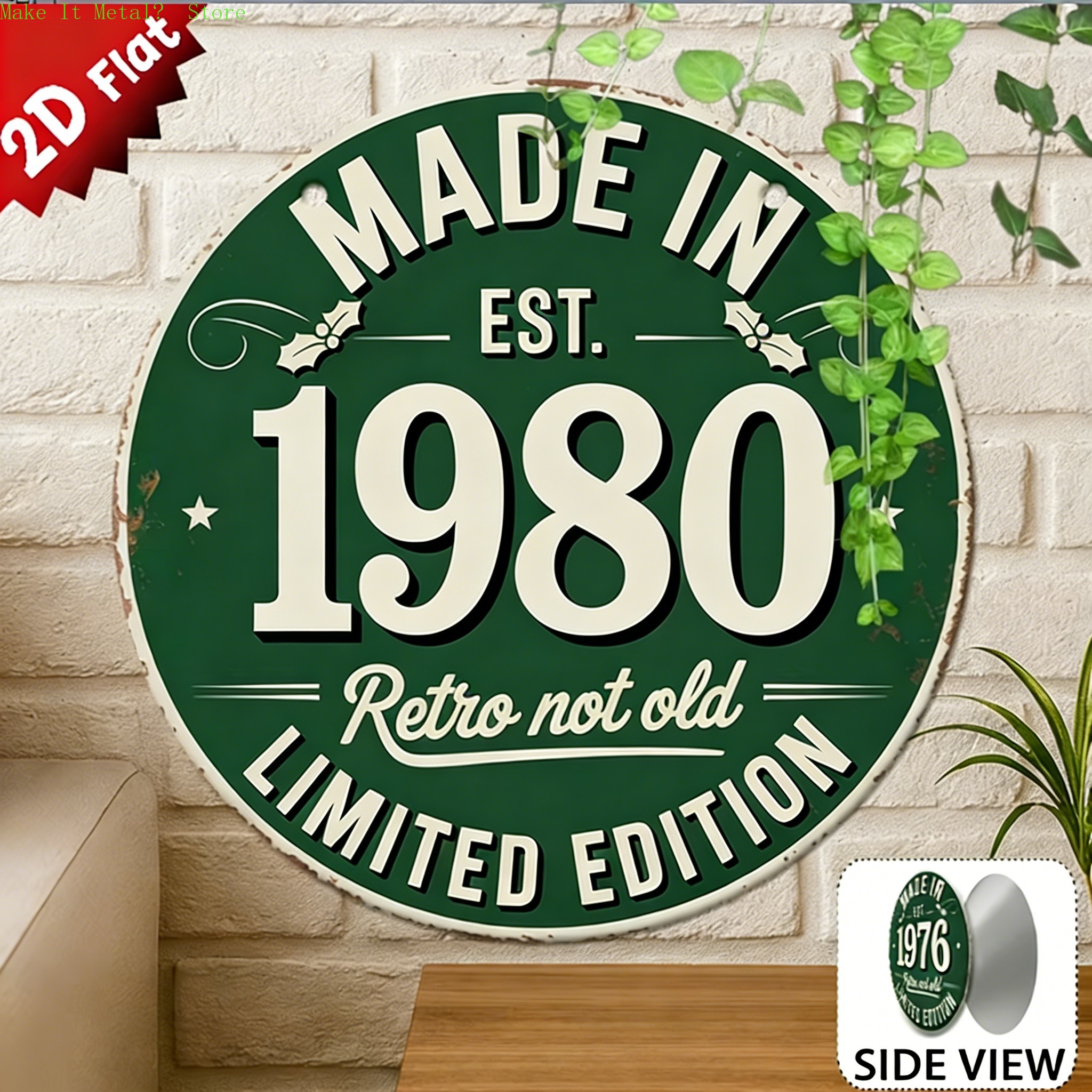 Made in 1976 Retro Not Old 2D  - Home Bar Cafe บทวิจารณ์และราคา