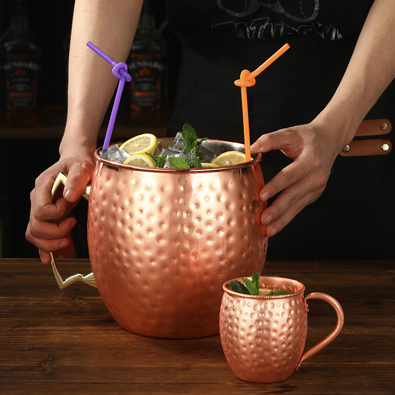 Giant Hammered Moscow Mule Mug - Mule Copper Mug บทวิจารณ์และราคา
