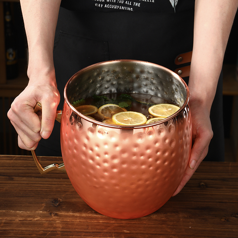Giant Hammered Moscow Mule Mug - Mule Copper Mug บทวิจารณ์และราคา