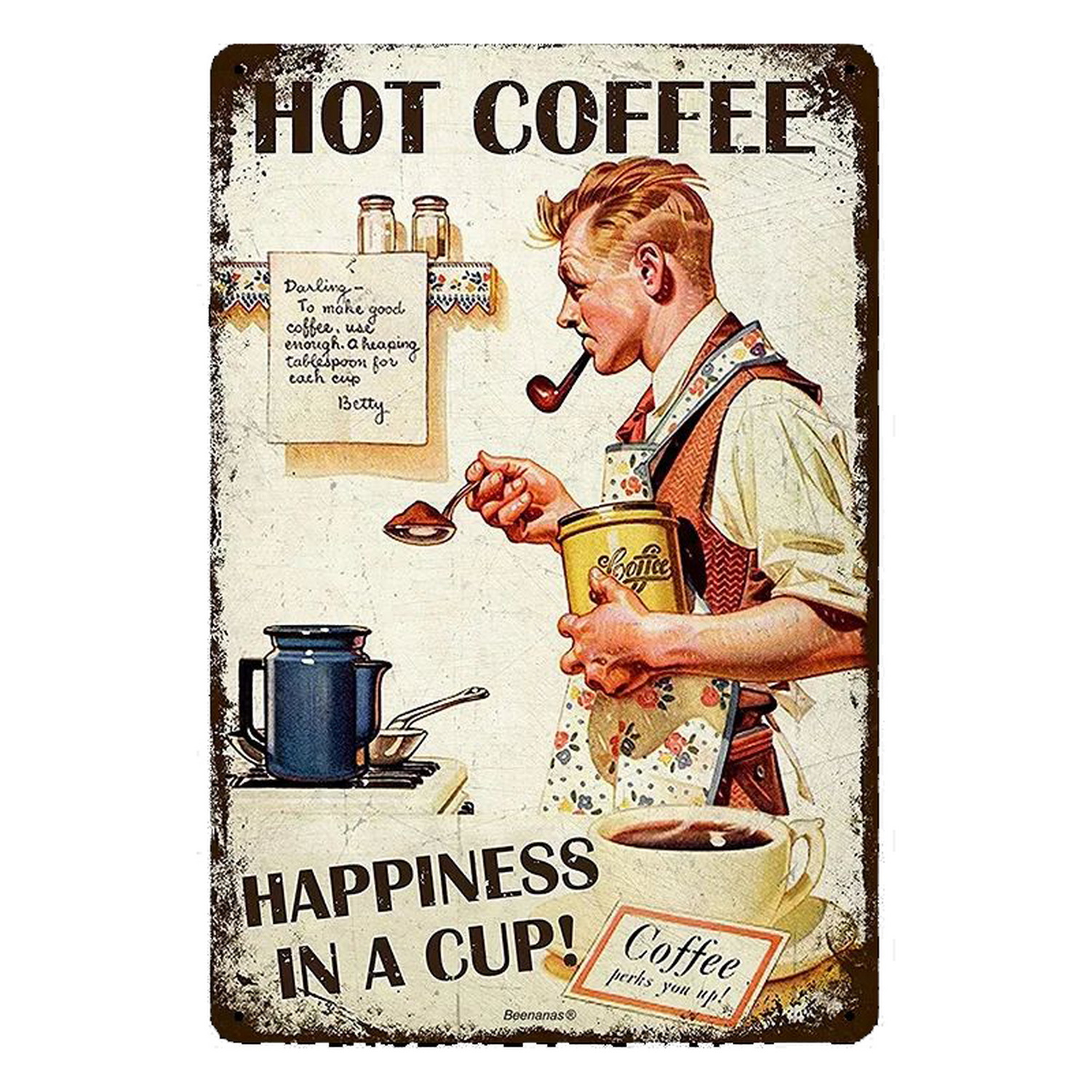 Metal Tin Signs Italian Coffee - Home Bar And Coffee บทวิจารณ์และราคา