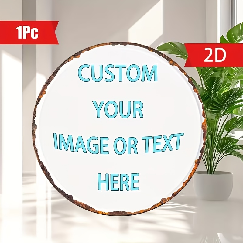 Custom Round Metal Tin Sign, P - Home Bar Cafe บทวิจารณ์และราคา